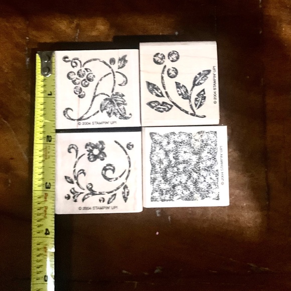 18 Rubber Mounted Wood Stamps -  3 Stampin Up Vintage sets - Picture 10 of 11